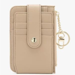 Minimalist Slim Credit Card HoldernSolid Color Coin Purse, Lightweight & Keyring